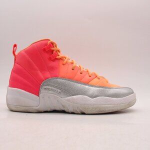 Nike Air Jordan 12 Youth’s 5.5 Woman’s 7 Retro Sunrise GS Hot Punch Pink Orange